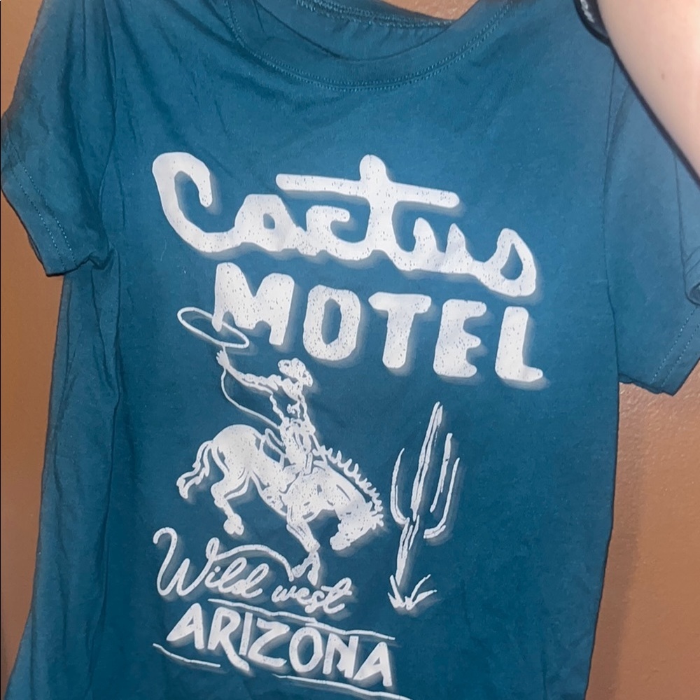 Cactus Motel Blue T-Shirt